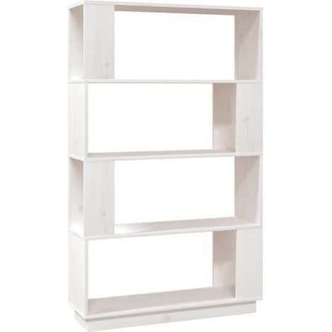 Maison Exclusive - Bücherregal/Raumteiler Weiß 80x25x132 cm Massi