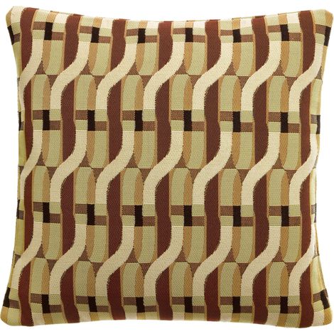 VIVARAISE - Coussin extérieur Kali Vivaraise - Moutarde - Polypropylène 45x45 cm (1/5)