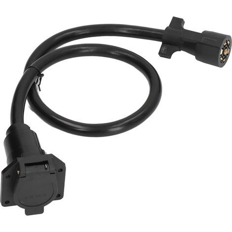 7-poliger Anhängerstecker, vorgeformter 2-poliger Kabelbaum, Wohnmobilstecker, Anschlusskabel für Campervans, vorgeformter Adapter. (1/5)