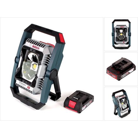 Lampada a batteria Bosch GLI 18V-2200 C 18 V 2200 lm Bluetooth (0601446501) + 1 batteria da 2,0 Ah - senza caricabatterie