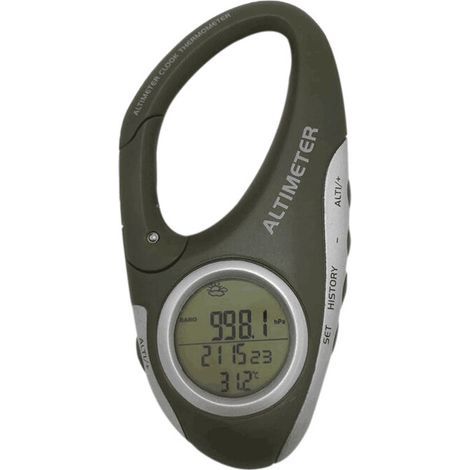 Baromètre Altimètre Thermomètre Prévisions Météo Moniteur pour Escalade Camping Outdoor Sport Multifonction avec Rétro-éclairage (1/4)