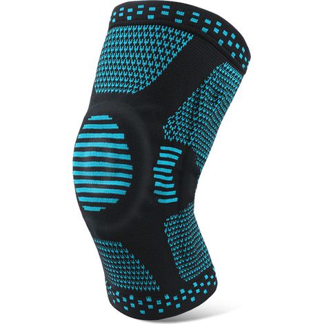 Sport-Knieorthese, komprimierte Knieorthese mit Patellapolstern und seitlichen Stabilisatoren, Knieorthese für Männer und Frauen, Patella-Knieorthese zum Laufen und Training (L)