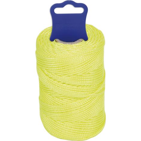 FIL DE REPLANTATION 8842 PES 1,8MM TRESSÉ JAUNE FLUO