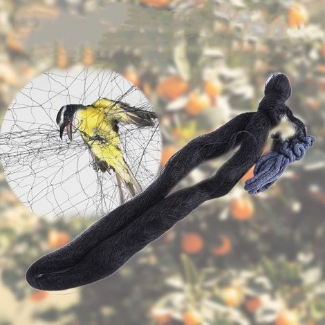 Filet Anti-Oiseaux 15x3m, Filet de Piégeage d'oiseaux anti-déchirure, protection UV, pour jardin, terres agricoles, arbres fruitiers, fraises, potager, fixation solide (1/5)
