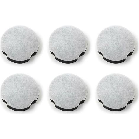 Kit of 6 filters of replacement for vacuum cleaner Bissell Powerforce Compact Lightweight Upright 2112 1520 and Bissell Turbo Bagless 2690. Equivalent to the piece n° 1604 (1/5)