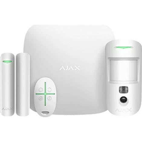Sicherheitssystem-Kit Weiß Ajax Starterkit Cam Plus 38174 AJHUB2KCP HUB2KCP