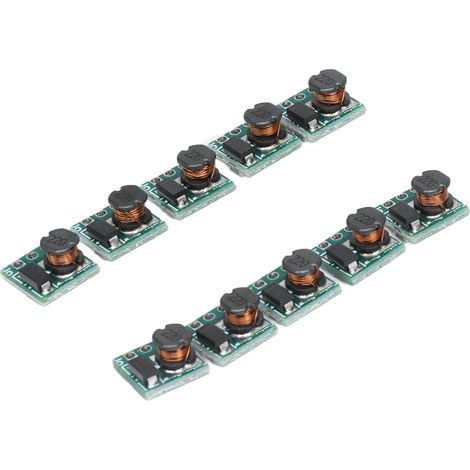 Konvolut von 10 DC-DC T64 Boost-Modulen, 1,5V-4,2V auf 5V Boost-Wandler, Spannungsverstärkungsplatine, batterie- und akkumulatorkompatibel, Aufwärtsregler. (1/5)