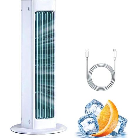 Condizionatore d'aria portatile Toivize Mini – Raffreddamento potente – Ultra silenzioso – Ricaricabile tramite USB – Ideale per piccoli spazi – Oscillazione automatica (1/5)