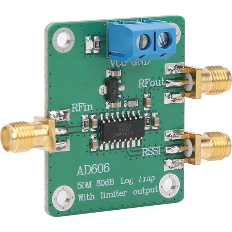 Module détecteur logarithmique 80dB avec amplificateur de démodulation réglable, faible consommation, AD606, composant électronique pour mesure RF. (1/5)