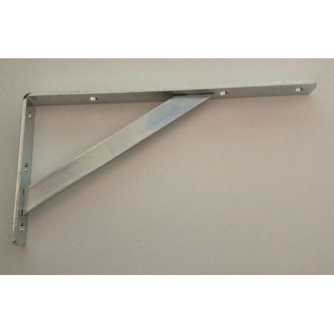 Mensola con Saetta in Acciaio Zinco Cromato misura 20 cm Spessore 3 mm 1 pz