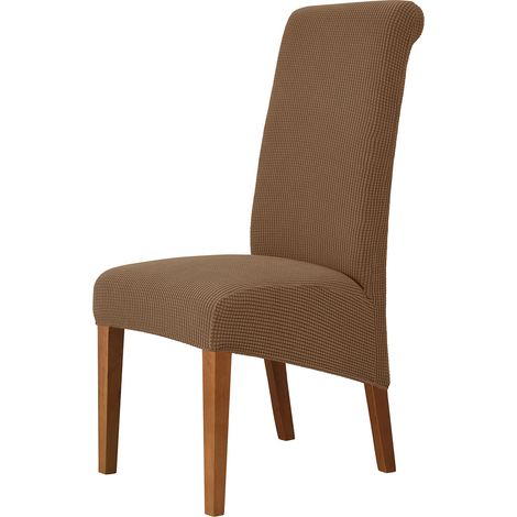 Housse de Chaise, élastiques Housse de Salle à Manger XL Amovible Cafe 4 pièces (1/5)