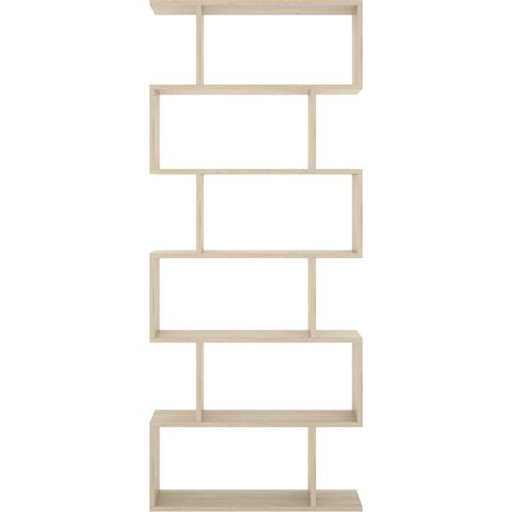 Estantería alta Ibros en natural 190 cm(alto)80 cm(ancho)25 cm(fondo). (1/3)