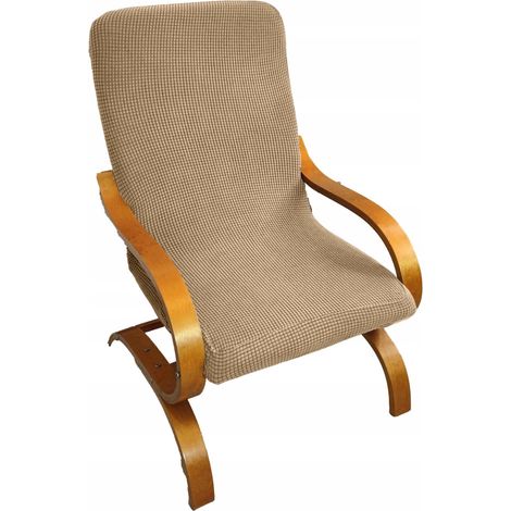 FINKA Sesselbezug, Jacquard in Kaffeebraun