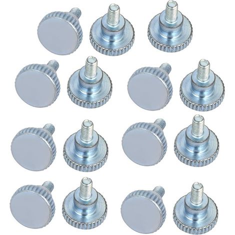 Vis moletées à tête plate M3x6mm, entièrement filetées, pour boulons de fixation. (1/4)
