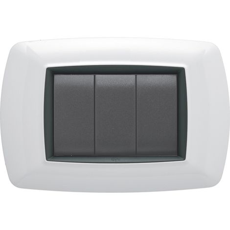 Feb Elettrica PLACCA LIFE Col. Bianco 3 posti 20.00 pz