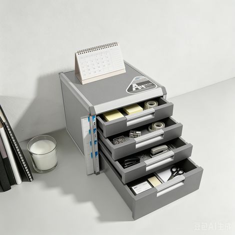 YISSALE-Aktenschrank mit 4 abschließbaren Schubladen - Dokumentenaufbewahrungsbox aus robustem Stahl, geeignet für Büro und Haushalt, zur sicheren Aufbewahrung von Akten, Büchern, Rechtsdokumenten, US (1/5)