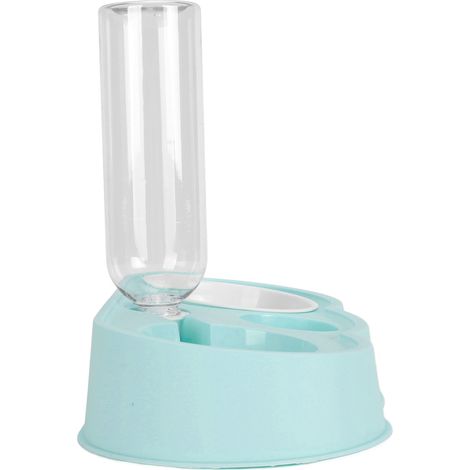 Ensemble de gamelles pour eau et nourriture pour animaux de compagnie, stable et antidérapant, avec distributeur d'eau automatique, pour chats et petits chiens (bleu). (1/5)
