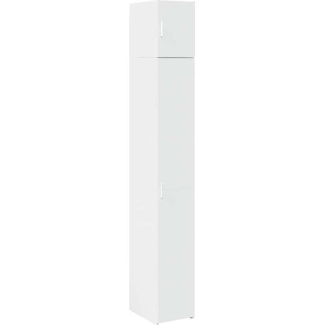 Maison Exclusive - Armario estrecho madera de ingeniería blanco 3