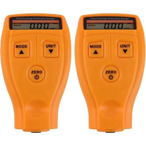 2X GM200 LCD Numerique Peinture Revetement D'Epaisseur Jauge Sonde Instrument Jauge Outil de Mesure (1/5)