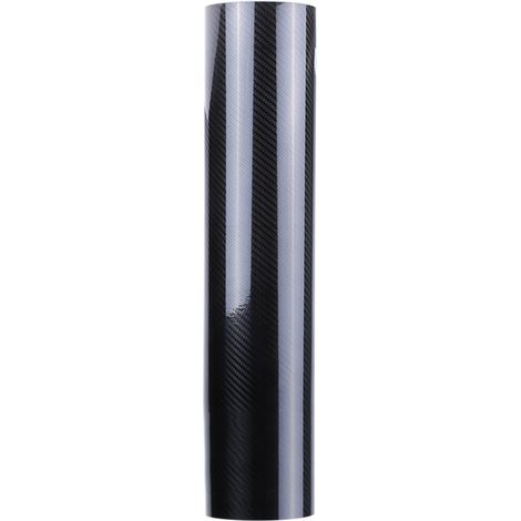 Film adhésif carbone noir waterproof pour décoration intérieure/extérieure auto autocollant vinyle 3D, 152x30cm (1/5)