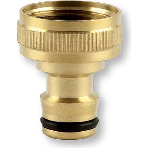 Hahnanschluss mit Stecker aus Messing, Stecksystem, ¾“ Innengewinde