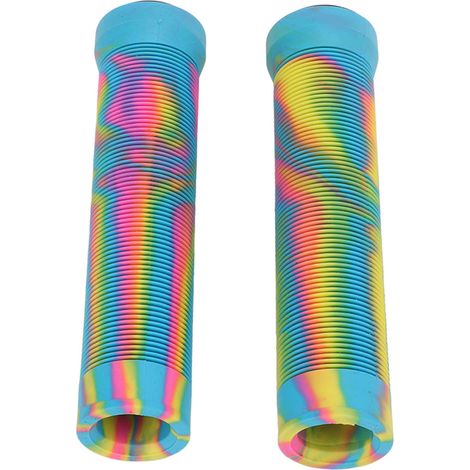 1 Paar 22,2 mm Gummi-Lenkergriffe mit rutschfester Textur, für Mountainbikes, gelbgrün. (1/5)