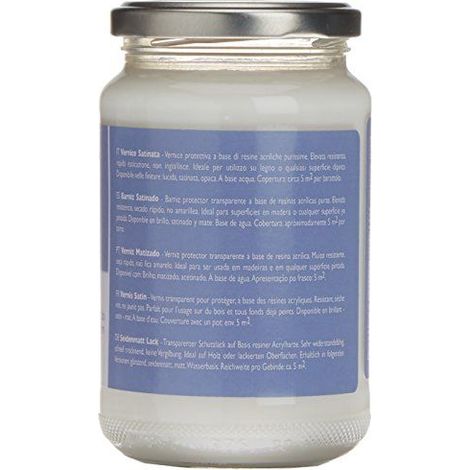 Fleur Paint 12655 - Vernis satine pour interieur et exterieur, 330 ml) couleur transparent