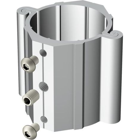 Befestigungs-Schelle Alu profiliert 60mm