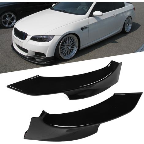 Lame de pare-chocs avant noire brillante (une paire, gauche et droite) pour BMW Série 3 E92 E93 M Sport 2010-2013 (1/5)