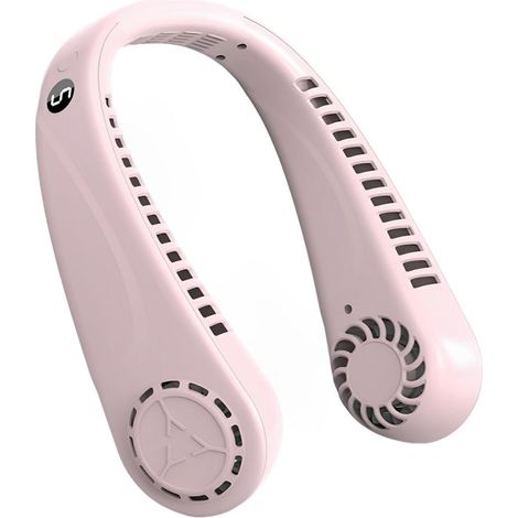 Ventilateur de cou portable rechargeable USB à 5 vitesses, mini ventilateur mains libres sans pales, flux d'air à 360° (1/5)