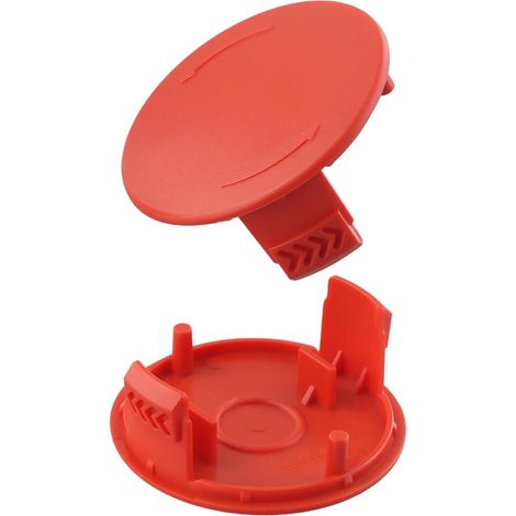 2 - Capuchon De Bobine - Coque En Abs - Pour Débroussailleuse Bosch Afs 23-37 - Remplacement Sans Outil Et Protection De Fil - Noir - 8x5cm (1/4)