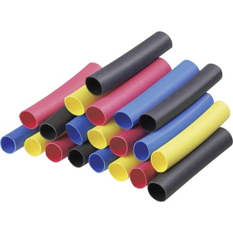 DSG Canusa 8011060990 Schrumpfschlauchsortiment 6.40 mm 3.20 mm Schrumpfrate:2:1 20 St.