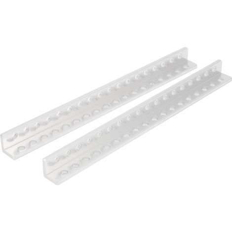 1 paire de canaux de faisceau en forme de L, 18 trous, 310300180152 pièces de Robot, Kit de bricolage 12x12x152mm (1/4)