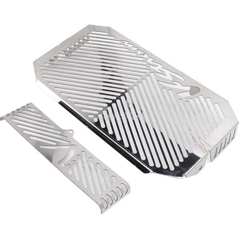 Grille protection radiateur d'huile réservoir moto pour Suzuki DL650 V-STROM 2004-2010 Argent (1/5)