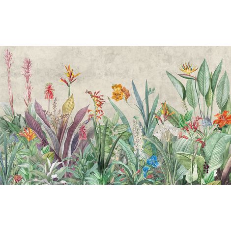 Papier peint panoramique - Plantes Tropicales - 130 cm x 78 cm (1/2)