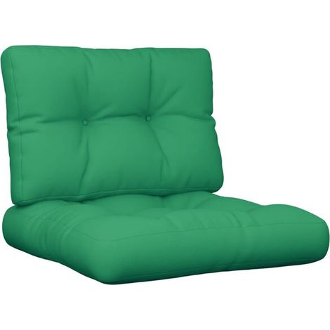 Coussins de plateau, ensemble de 2 pièces, tissu vert (1/5)
