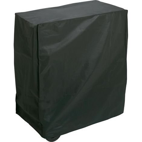 Housse de barbecue noire 64 x 64 x 120 cm, 1 housse de chaise d'extérieur, housse de chaise empilable, housse imperméable, housse anti-poussière (1/5)