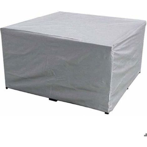 Housse de protection pour meubles de jardin 150x150x75 cm – Imperméable en polyester – Anti-UV – Pour table rectangulaire et chaises (1/5)