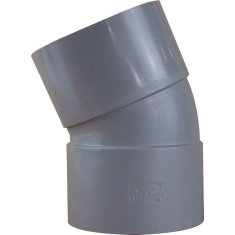 Coude PVC 22°30 Femelle Femelle Ø100 - First Plast (1/5)