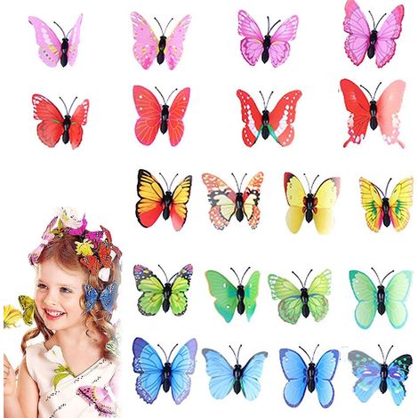 Pince A Cheveux Papilloncouleur Alatoire, 50 Pcs Pinces Cheveux Papillon Paillettes,, Barrette Cheveux Papillonbarrettes Papillon Paillettes (1/5)