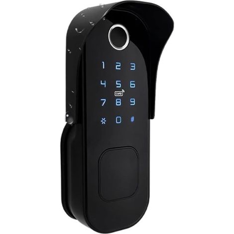 Verrouillage intelligent Smart Lock étanche Wifi d'empreintes digitales Rim Smart Lock Carte code numérique électronique de verrouillage de porte for la maison mortaise sécurité Serrure de porte d'ent (1/5)