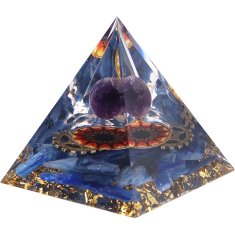 Pyramide d'Énergie Positive Décoration de Table - Artisanat pour Méditation et Yoga (1/5)