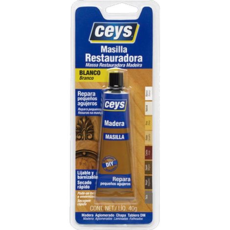 Weißer Holzrestaurierungskitt 40gr 505117 ceys
