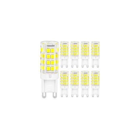Lot de 8 Ampoules Led G9, Blanc Froid 6000K 7W équivalen 50W HalogèNe, 500LM Ampoule G9 Sans Scintillement Non Dimmable économie Ampoules AC 220 240V pour Cuisine Chambre Salon Jardin (1/5)