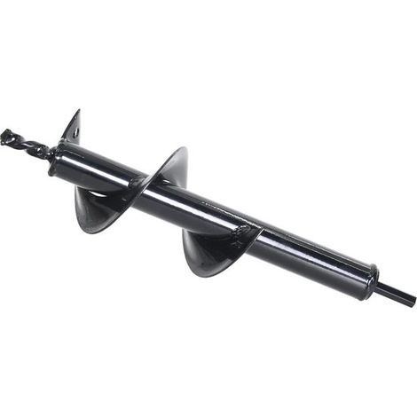 Erdbohrer Bodenbohrer Bohrlöcher Legierter Stahl Ø 80 x 300 mm Schwarz (1/5)