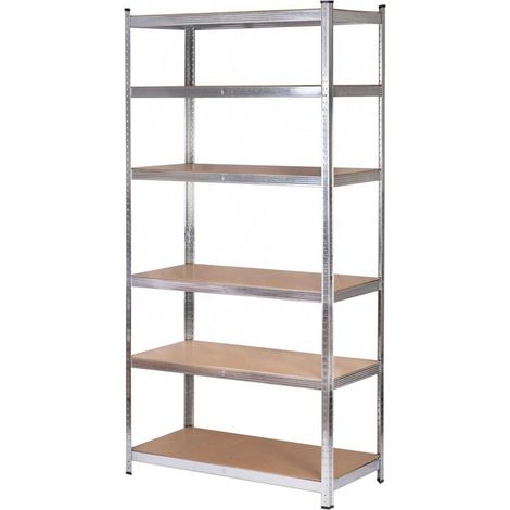 Awtools Metallregal 6 Ebenen 200x90x40 cm Robust