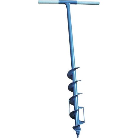 FP – Tarière manuelle 70 mm – Longueur 1070 mm – Pour béton armé – Pointe de centrage – Revêtement par poudre gris