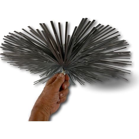 Hérisson acier rond Embout acier fileté Ramonage conduits non gainés - Ø 400 mm - Hérisson acier