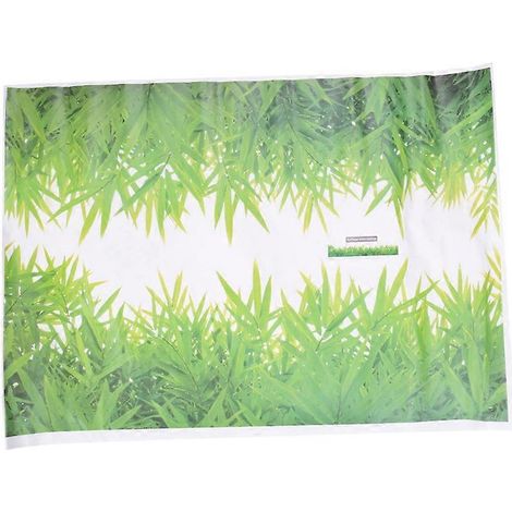 Sticker mural gazon vert à faire soi-même, décoration murale amovible et imperméable --- (1/5)