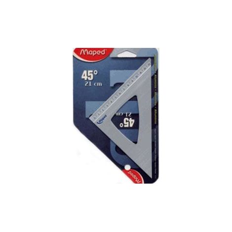 Equerre 45° 21cm aluminium